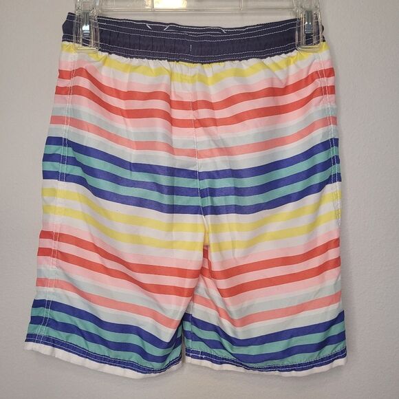 3 for $10! Carter's Swim Trunks Multi Color Stripes Boy Size 10 - Picture 2 of 3